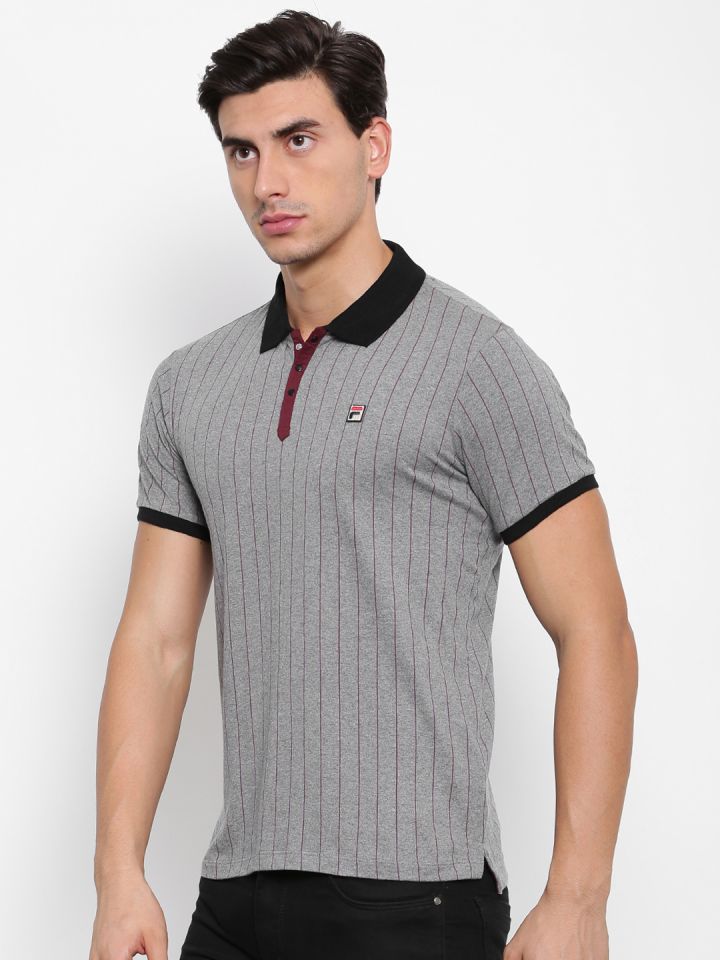 Fila polo mens grey deals