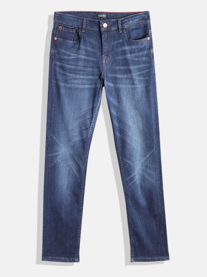 Buy Allen Solly Junior Boys Slim Fit Mid Rise Light Fade