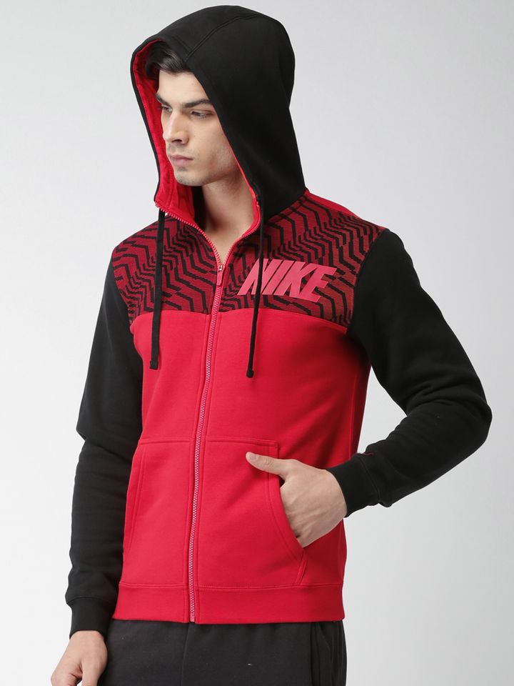 nike black and red sweatshirt