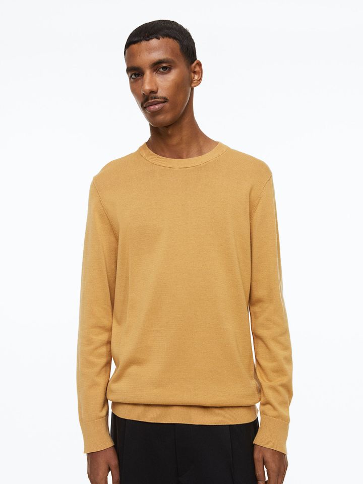Men mustard jumper sale