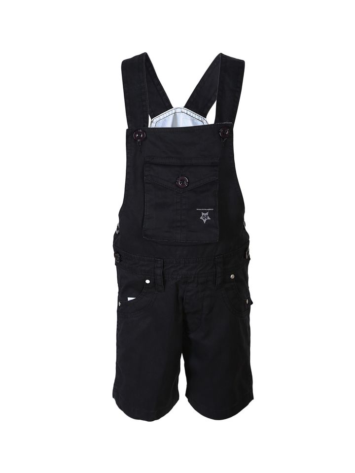 kids black dungarees