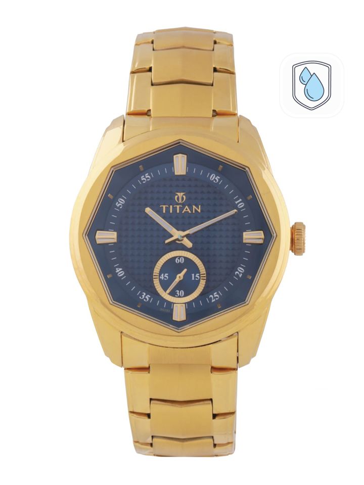 Buy Online Titan Regalia Sovereign Blue Dial Analog Stainless Steel Strap  watch for Men - nr1749ym01