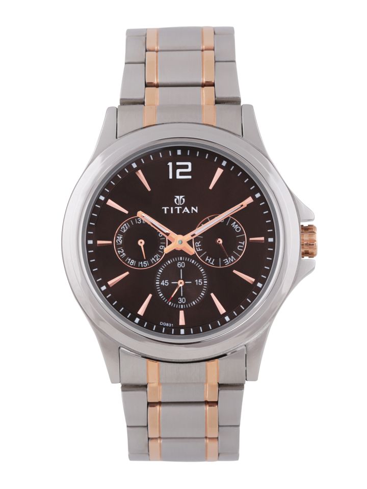 Buy Titan Workwear Men Black Analogue Watch Nl1698km01 Watches For Men 2193029 Myntra