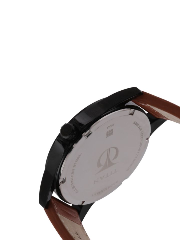 Buy Titan Smartsteel Men Black Analogue Watch NL9323NL02 Watches