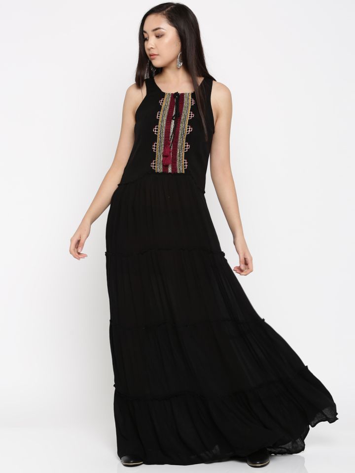 Global desi sale black maxi dress