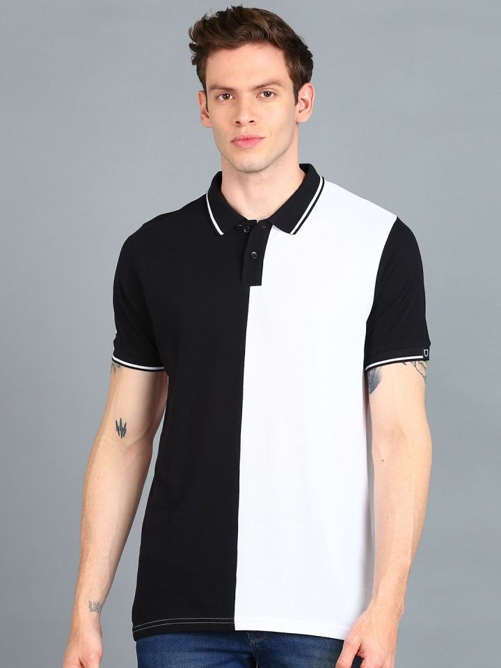 Urbano Fashion Men's Beige, Off White, Black Cotton Half Sleeve Slim F