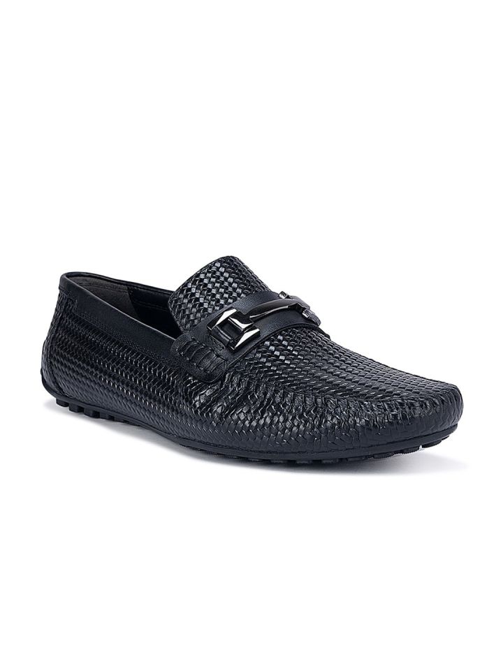 Buy ROSSO BRUNELLO Men Textured Leather Formal Loafers Formal