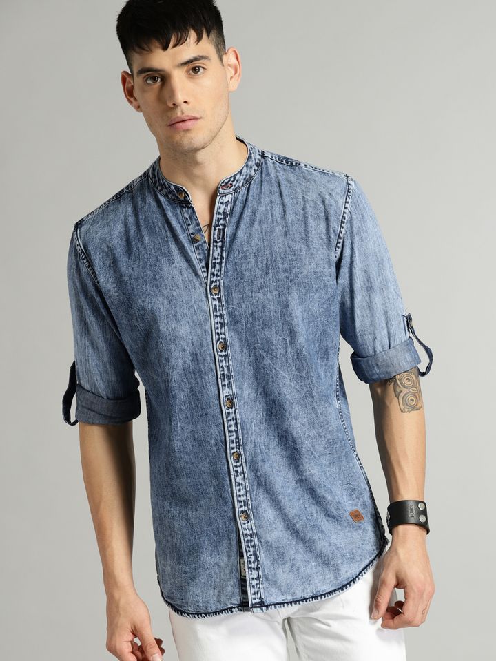 roadster blue denim shirt