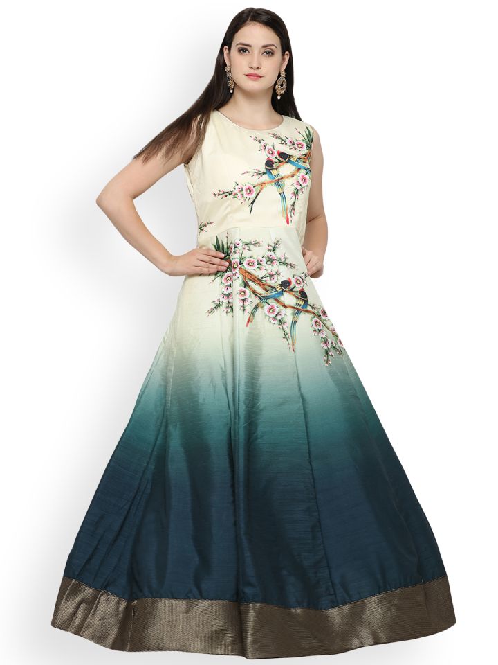 Unstitched gown dress on sale material
