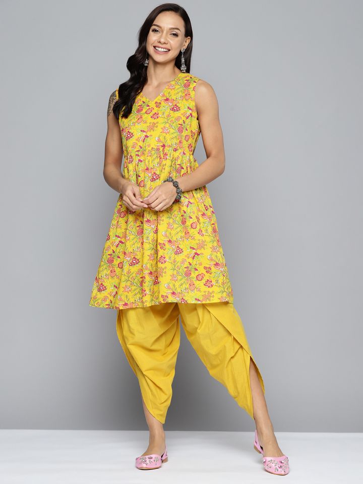 Dhoti dress clearance myntra