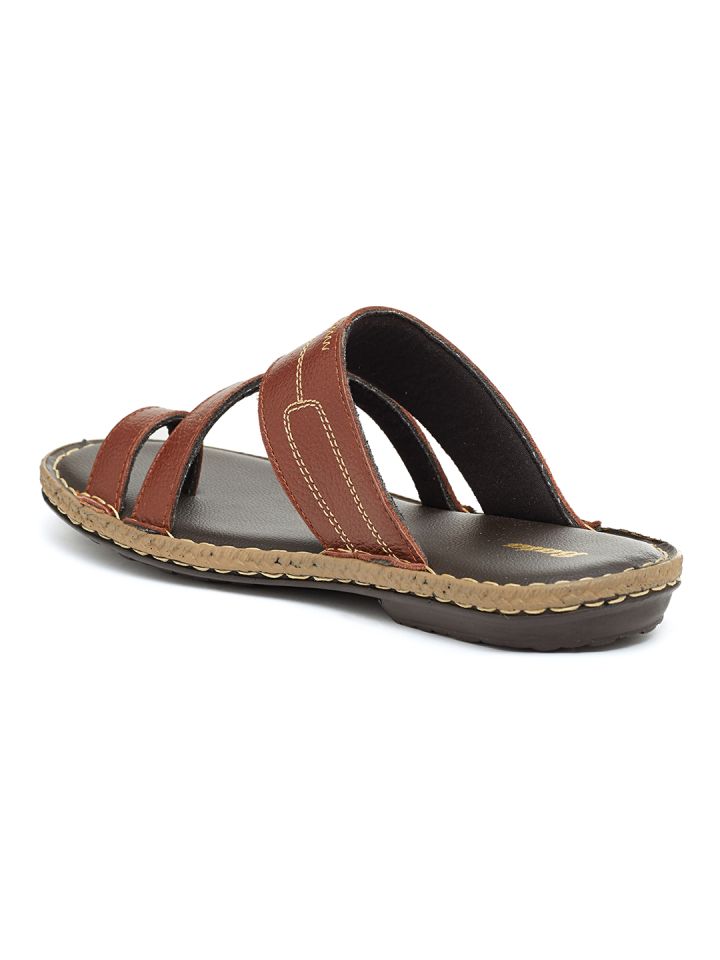 Buy Bata Men Brown Leather Sandals Sandals for Men 2200119 Myntra
