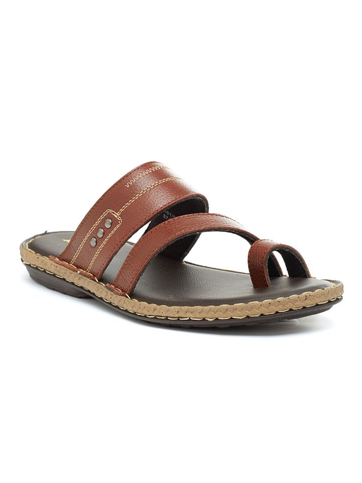 Buy Bata Men Brown Leather Sandals Sandals for Men 2200119