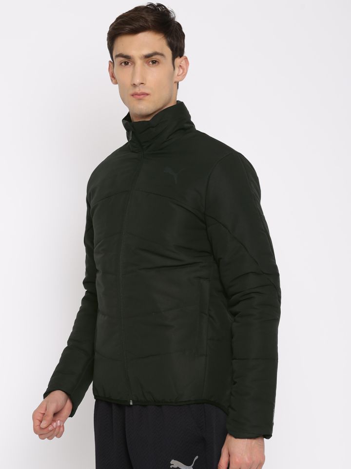 Integratie Zeebrasem Centraliseren Buy Puma Men Black Solid ESS Padded Jacket - Jackets for Men 2201635 |  Myntra