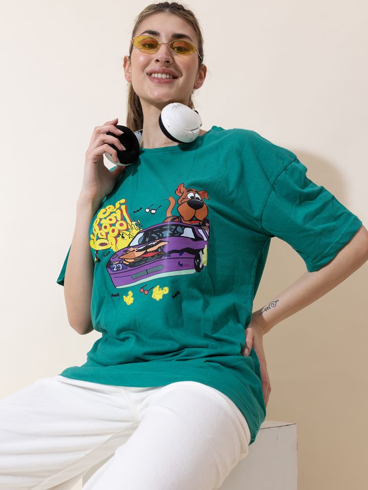 Shoulder longline deals t shirt