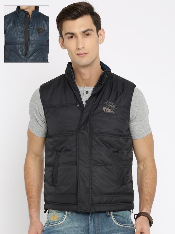 Wrangler sleeveless sales solid men's jacket