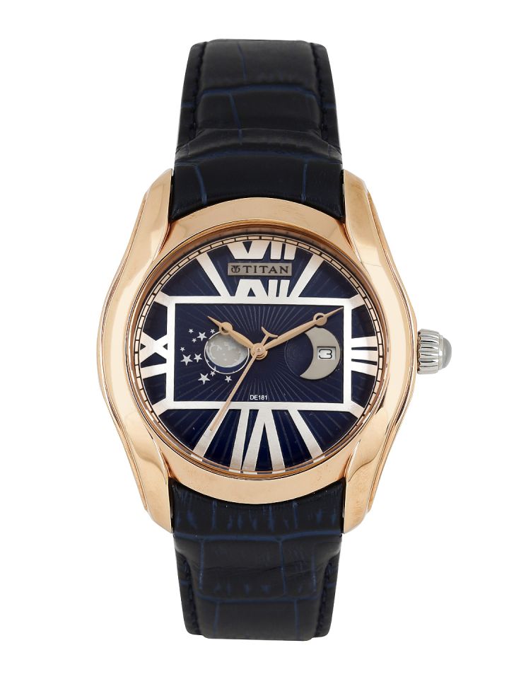 Buy Titan Men Navy Celestial Time Analogue Watch 1665WL01