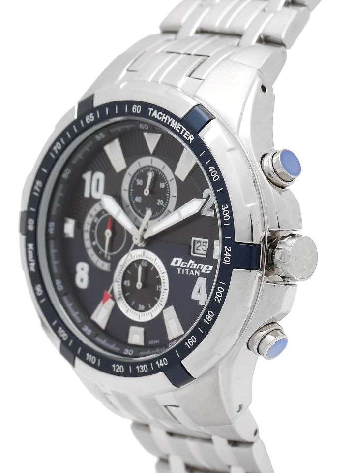 Titan Men Gunmetal Toned Analogue Watch 90045KM03J