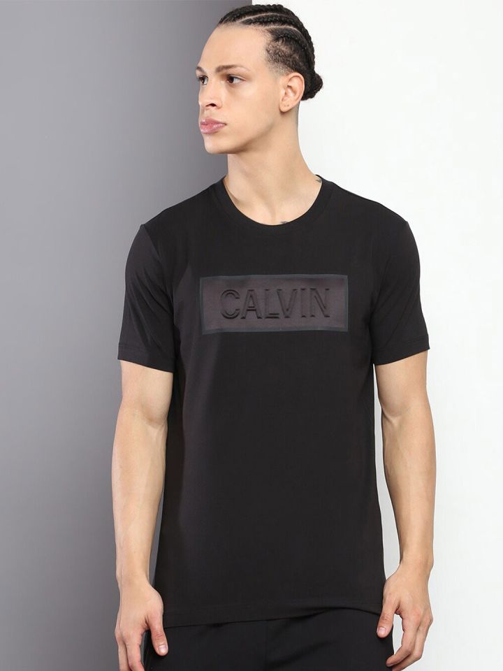 Calvin klein slim online fit black t shirt
