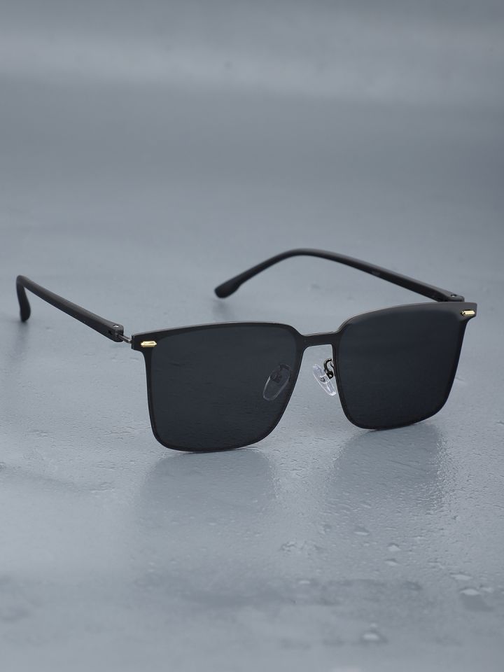 Buy Carlton London Black Polarised And UV Protected Lens Wayfarer