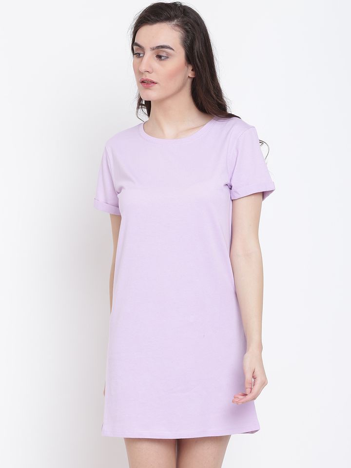 Lavender t shirt dress clearance