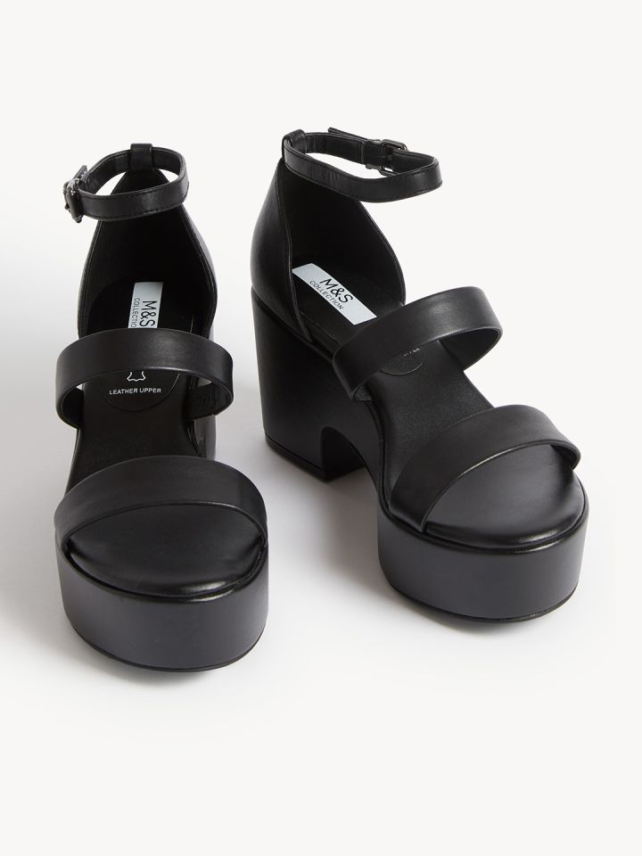 M and s best sale black heels