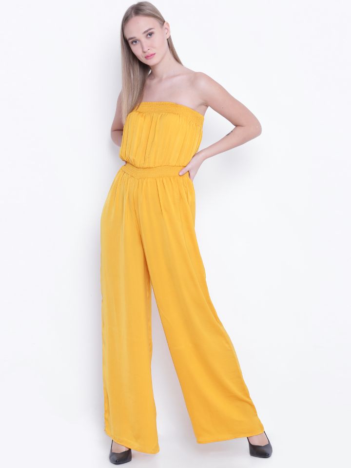 forever 21 mustard jumpsuit