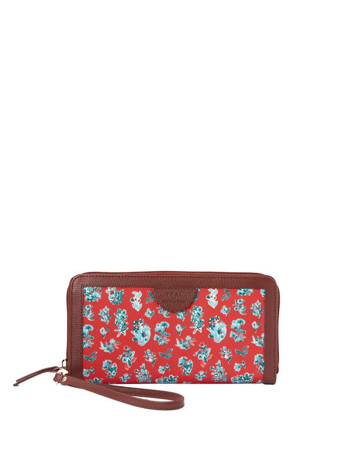Buy TEAL BY CHUMBAK Women Floral Printed Zip Detail Canvas Two