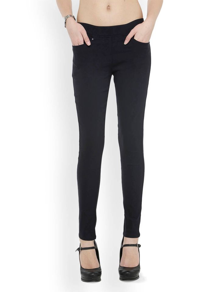 Buy Westwood Blue Skinny Cotton Lycra 