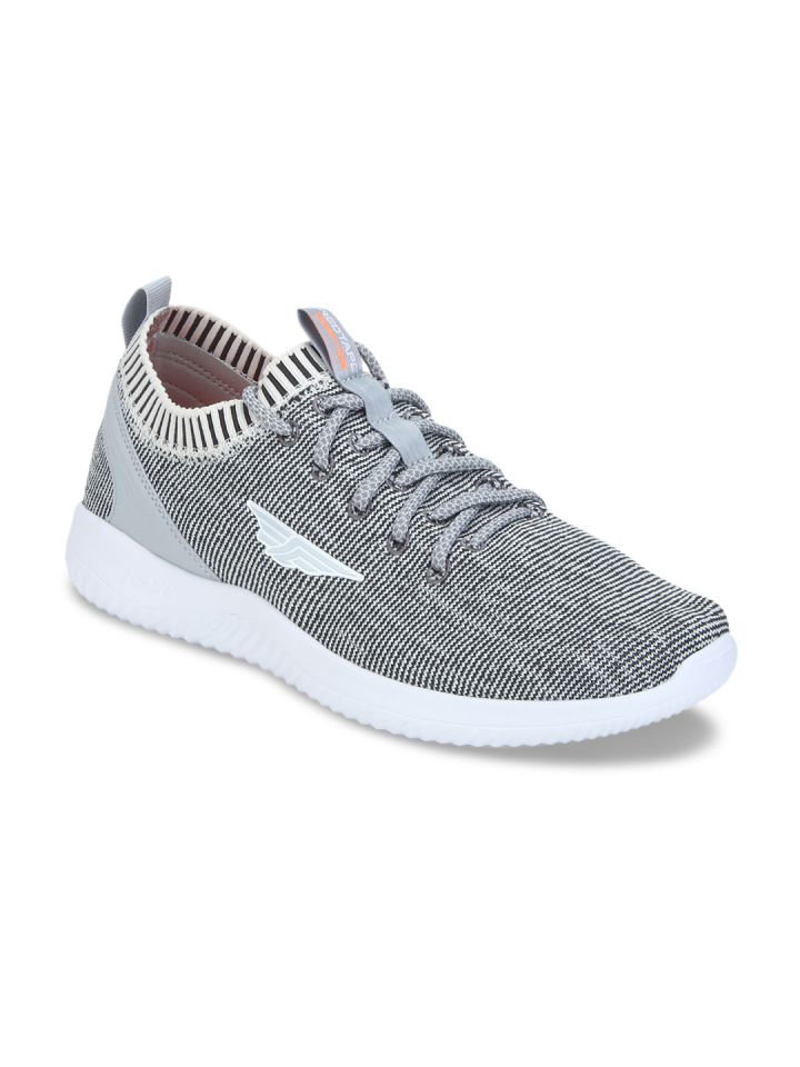 red tape men's grey running shoes