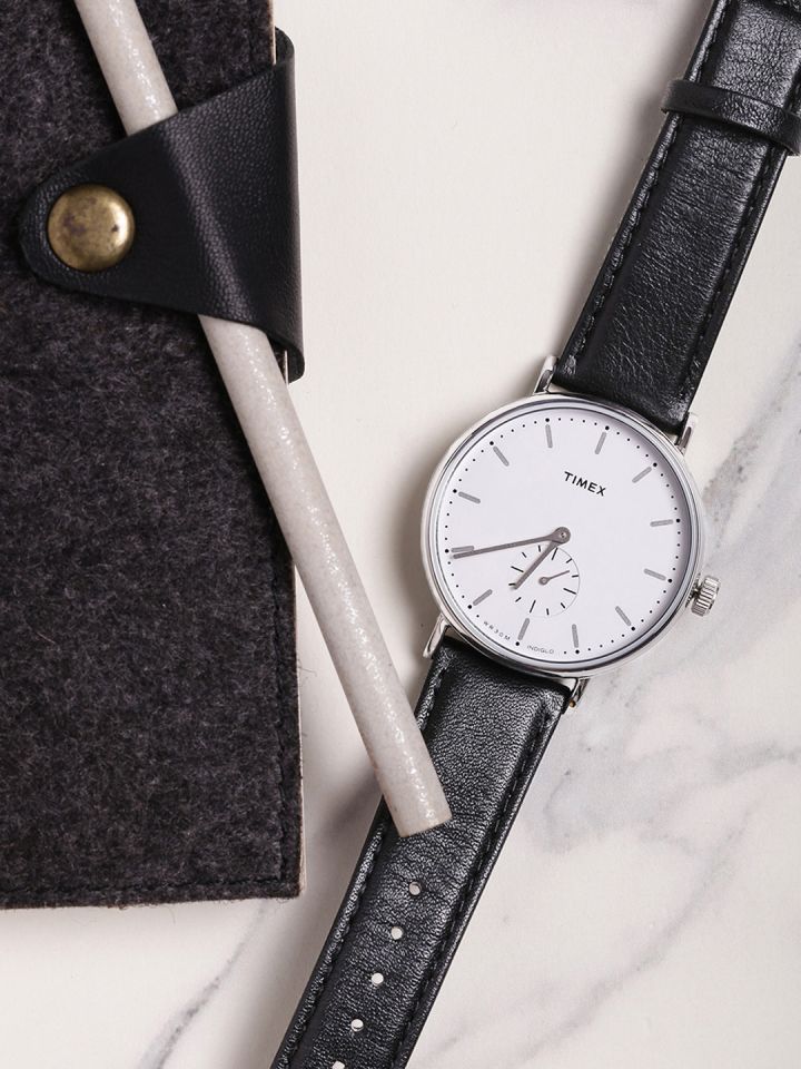 Timex Unisex White Analogue Watch TW2R38000