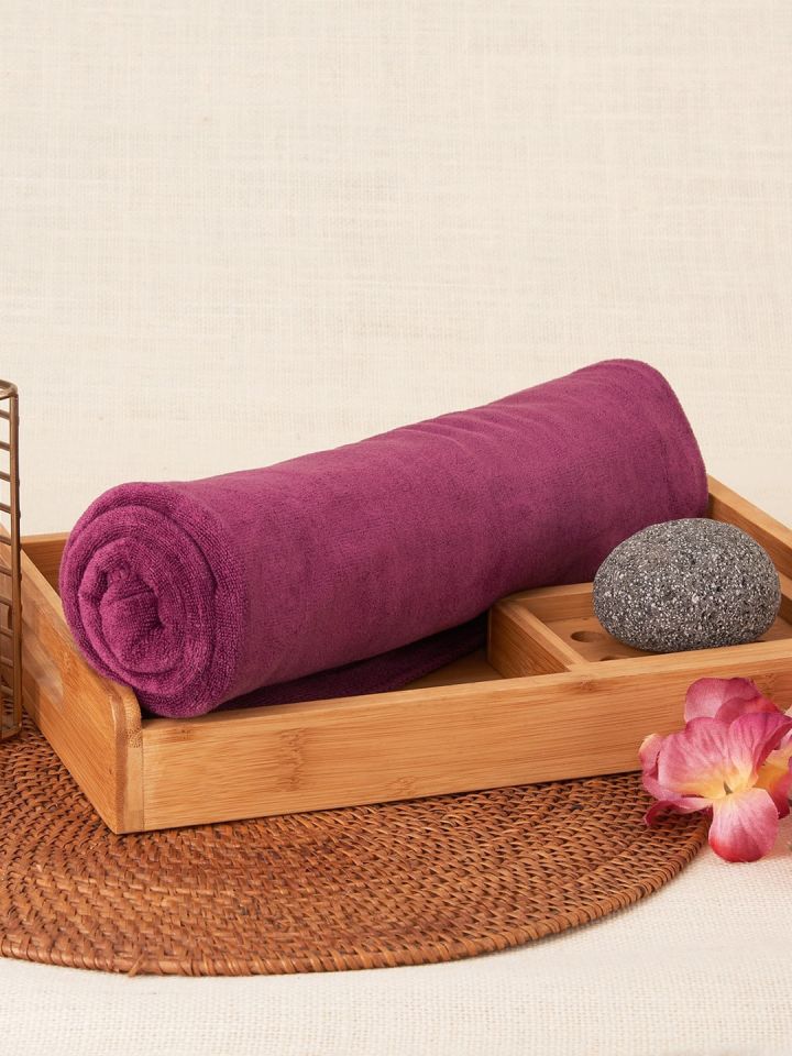 Purple and gold towels cheap