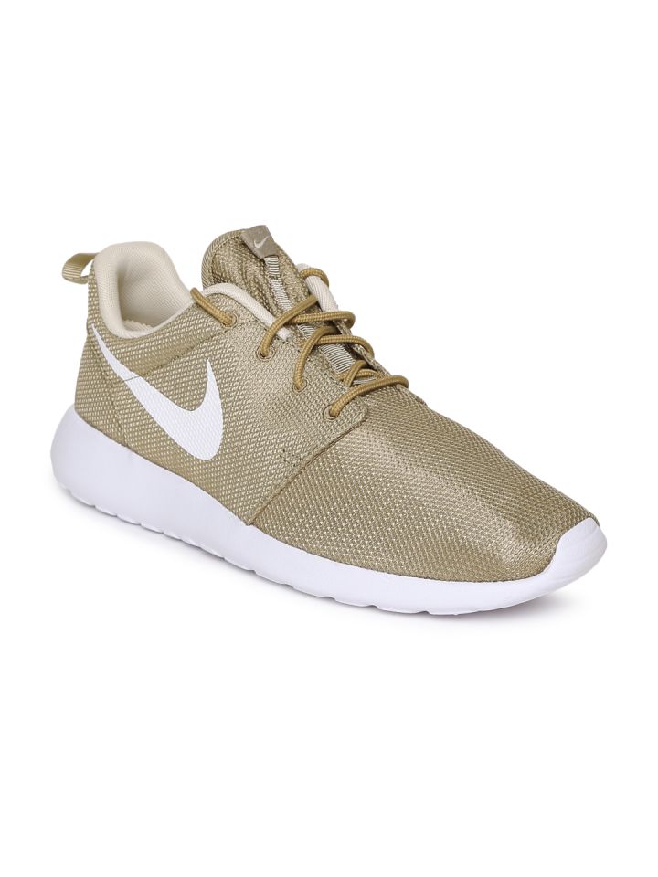 Nike roshe top one metallic gold