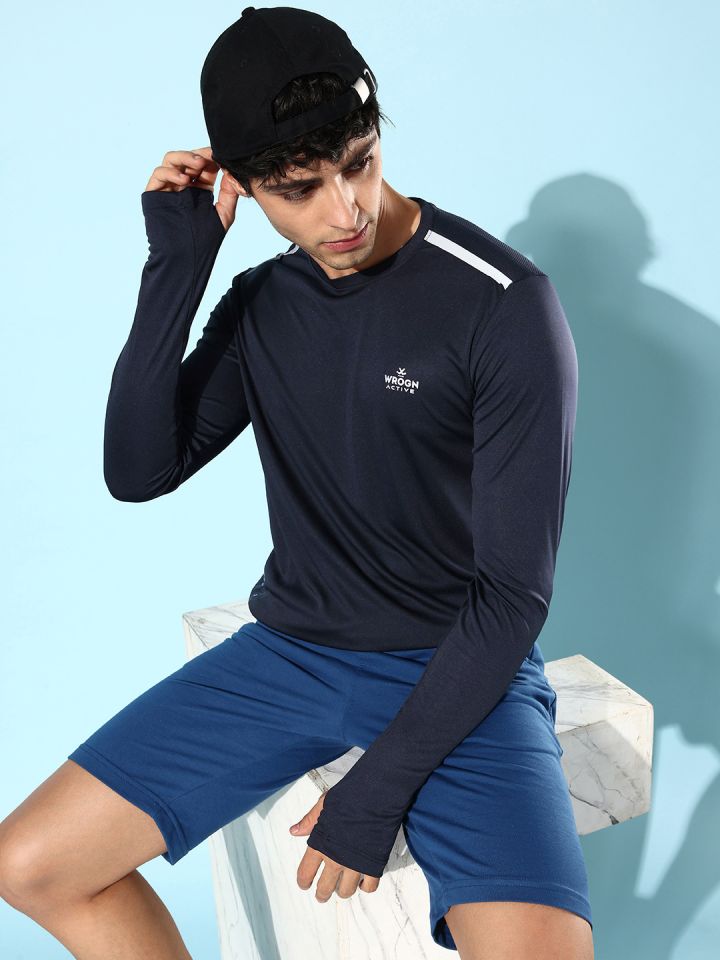 WROGN ACTIVE Men Dry Pro Long Sleeves Slim Fit Sports T shirt