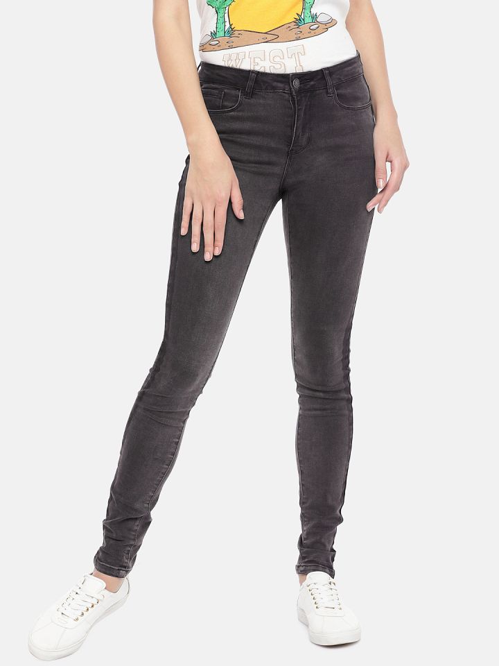 charcoal grey jeans womens