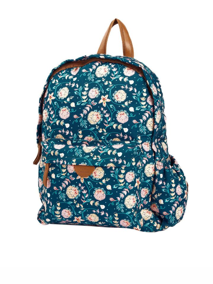 Buy TEAL BY CHUMBAK Women Printed Light Weight Medium Back Pack