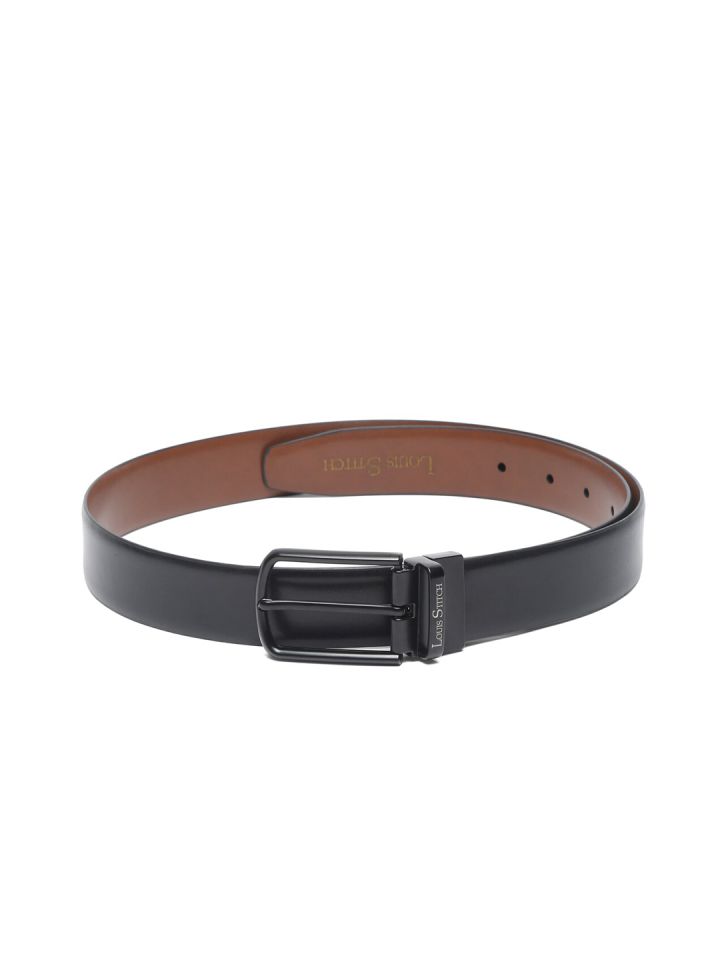 Buy LOUIS STITCH Men's Reversible Italian Leather Belt with for Men 1.25  inch (35mm) Waist Strap Black Brown Belt with Rosewood Buckle (MLRW) (Size-  28 inch) at