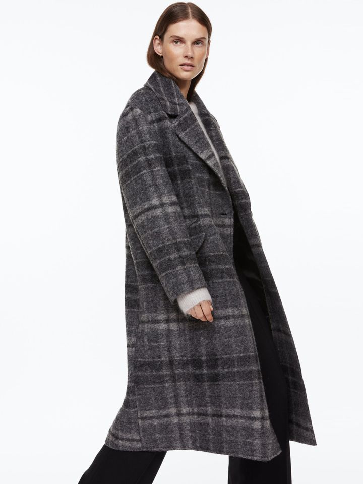 Buy H M Wool Blend Coat Coats for Women 22192402 Myntra