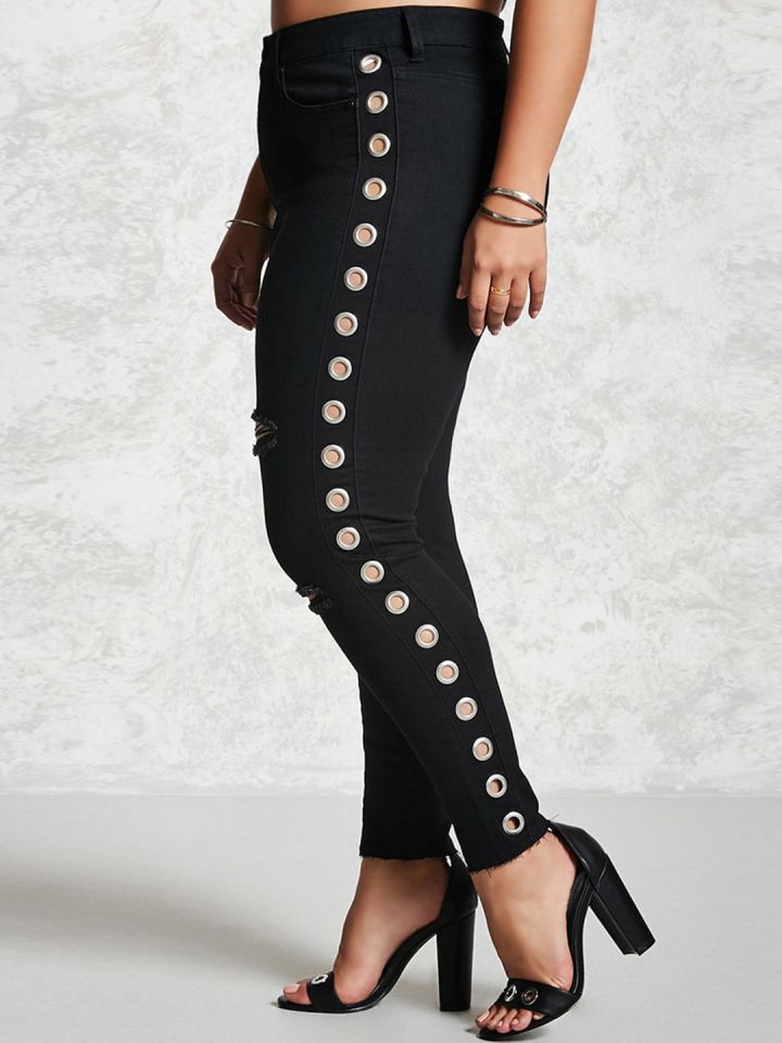 Polka dot jeans forever 21 shop
