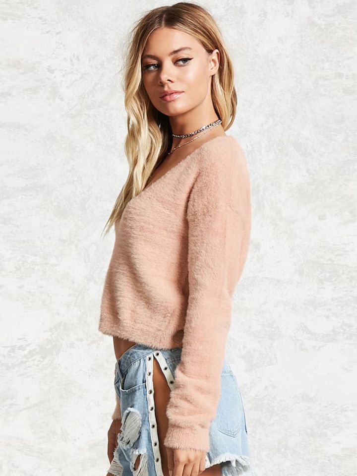 Forever 21 top fuzzy sweater