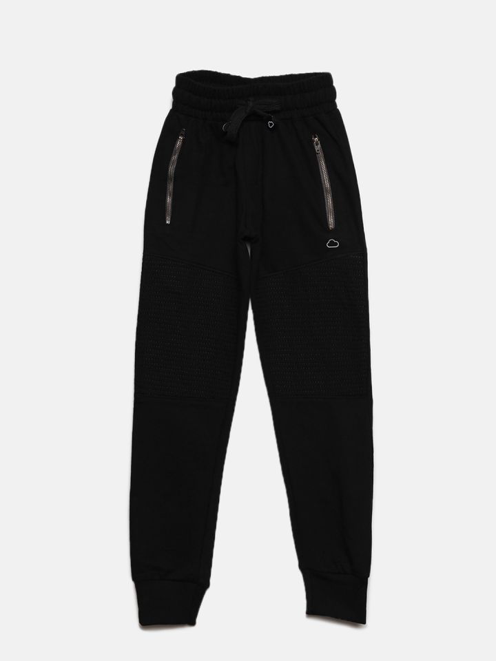 Boy black joggers store