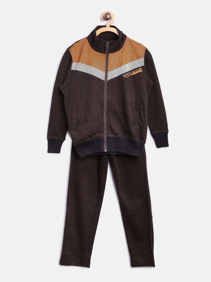 boys brown tracksuit