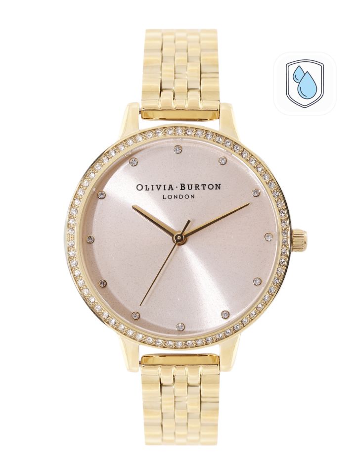 Olivia Burton Women Embellished Dial Stainless Steel Bracelet Style Watch OB16DE15