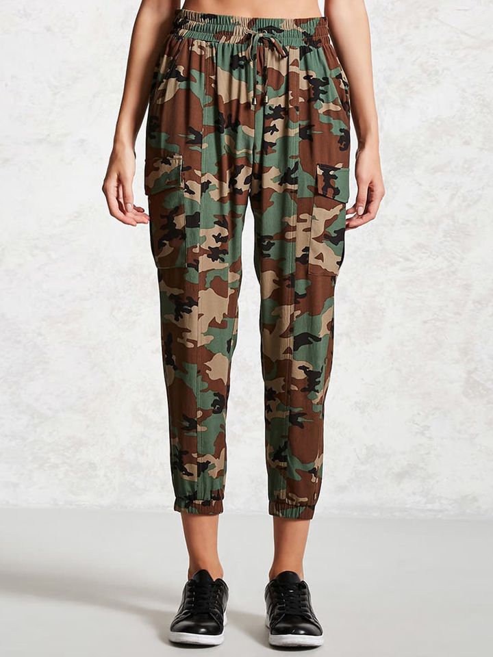 forever 21 camo joggers womens