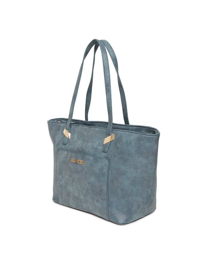 Caprese blue solid shoulder top bag