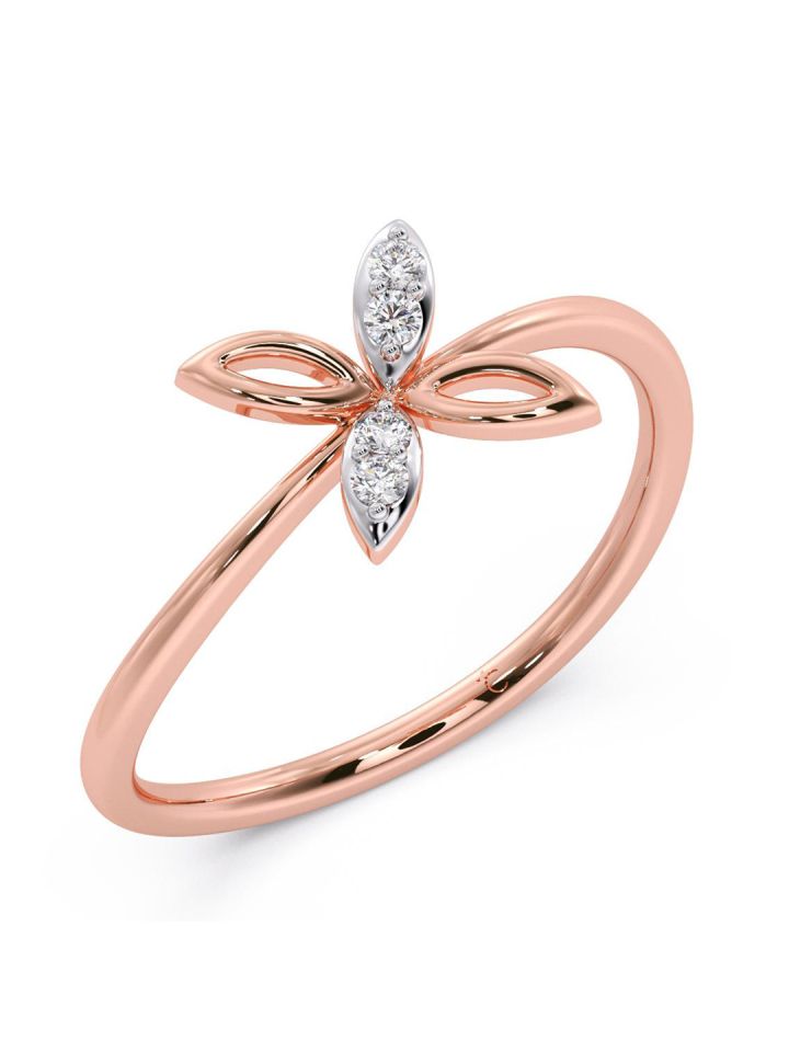Buy CANDERE A KALYAN JEWELLERS COMPANY Diamond Studded 18kT Rose