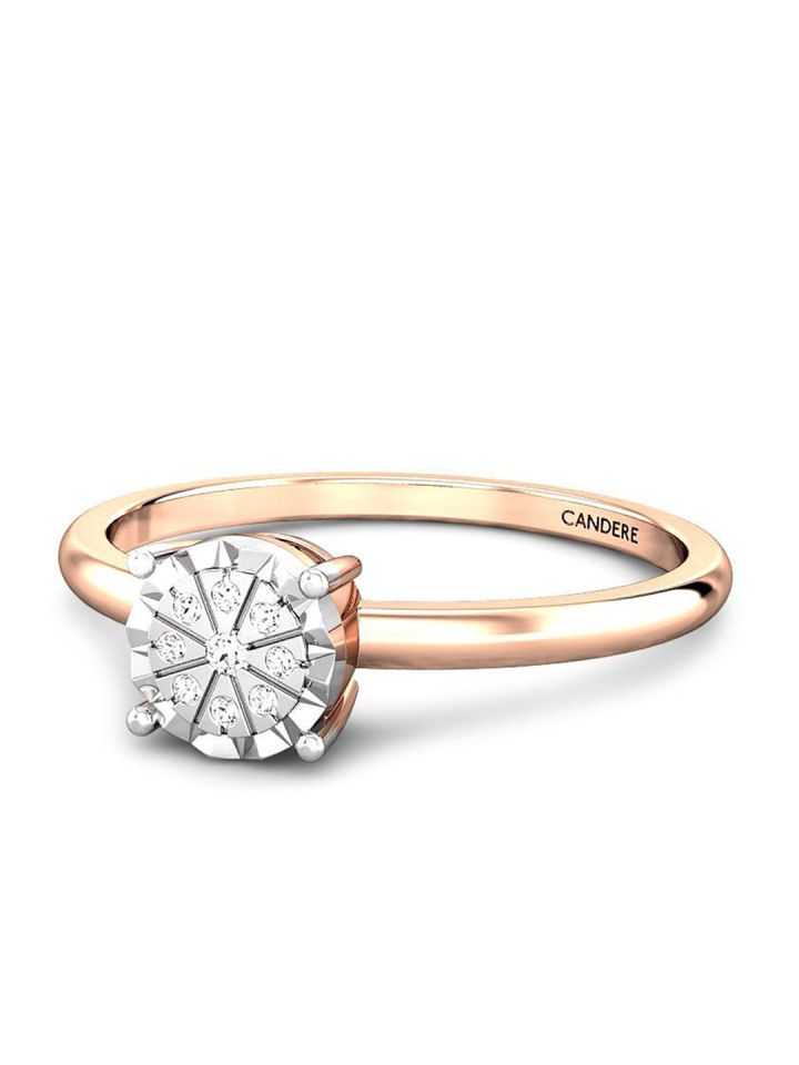 Diamond top ring candere