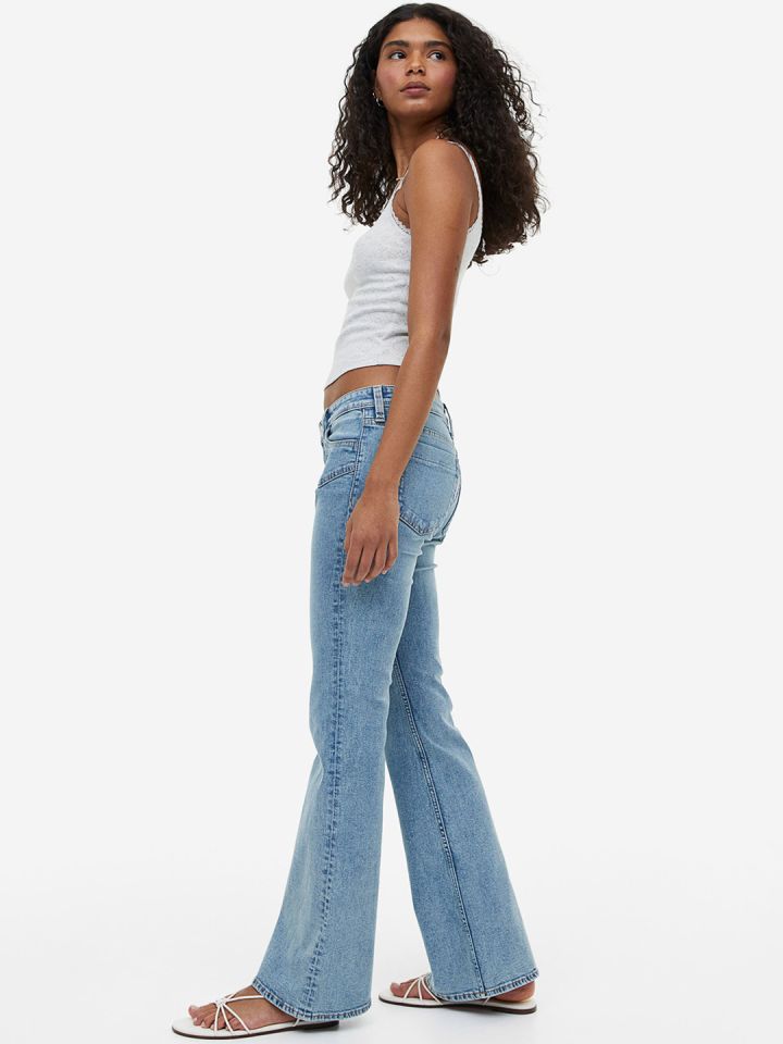 Flared sales jeans myntra
