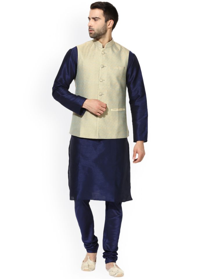 Kurta churidar with waistcoat outlet