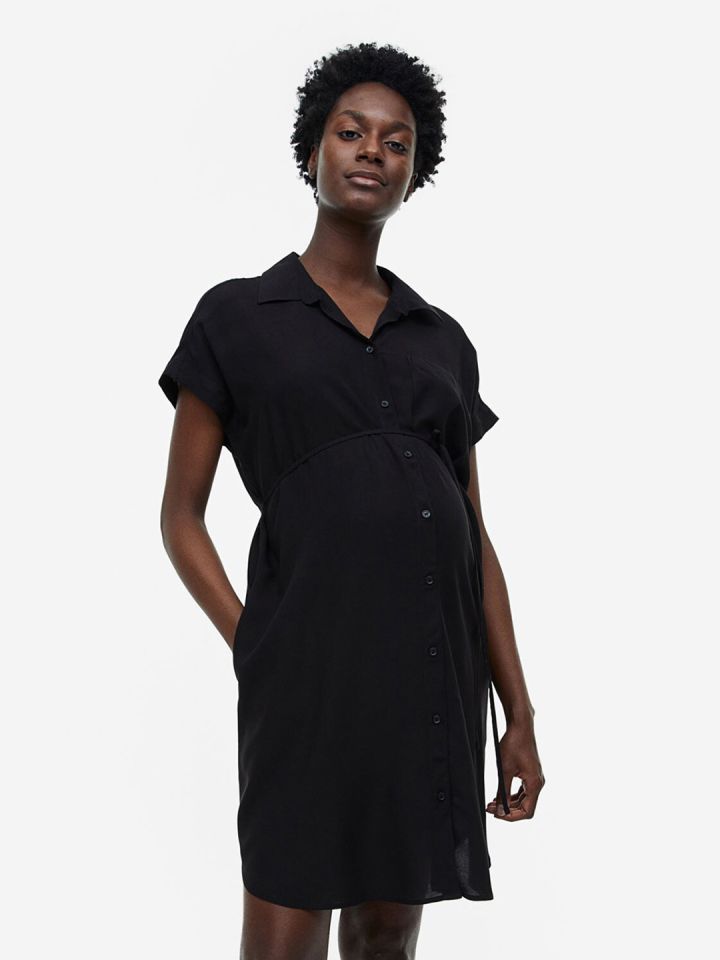 Buy H M MAMA Tie Belt Shirt Dress Dresses for Women 22342332