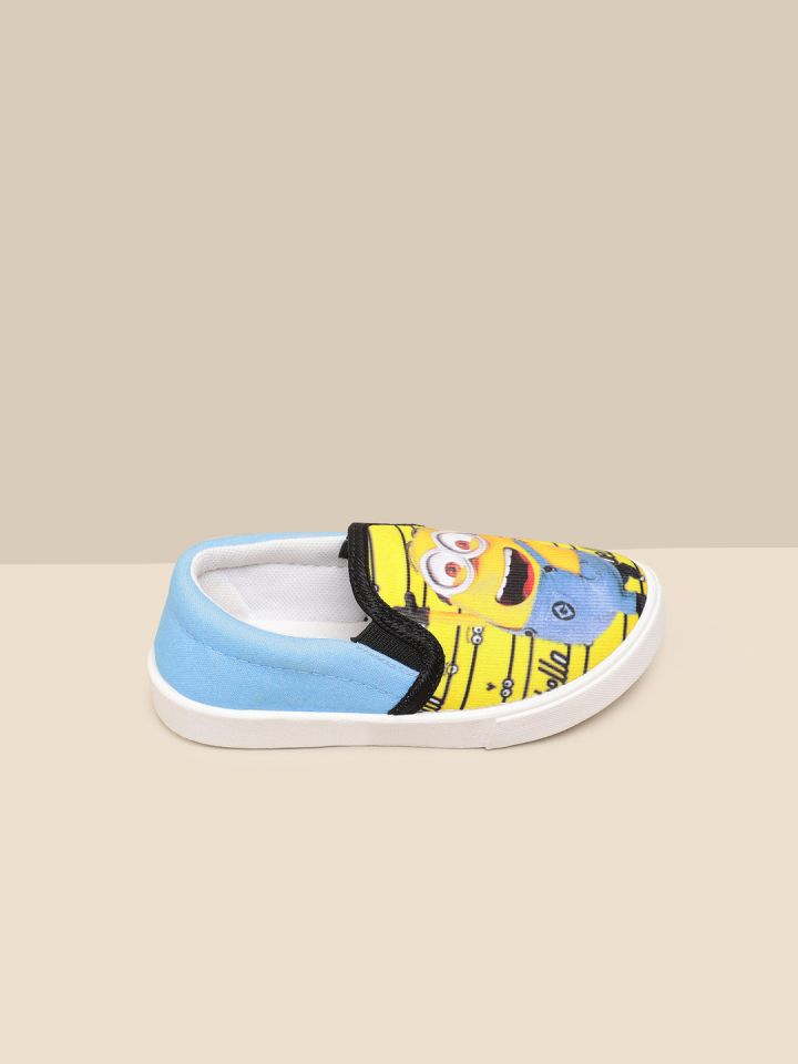 Buy Kids Ville Boys Minions Printed Canvas Slip On Sneakers Shoes